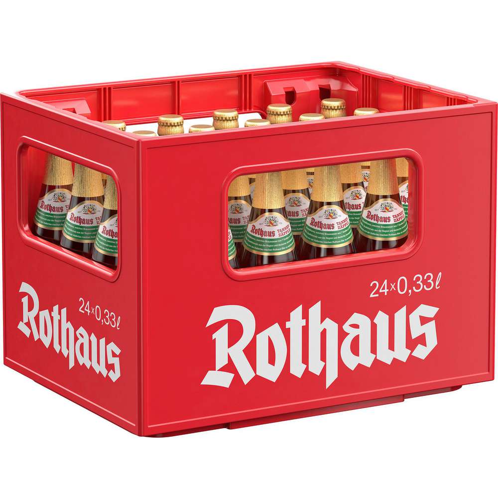 Produktabbildung Rothaus Pilsener Bier Tannenzäpfle, 5,1 % (24x 0,330 Liter)