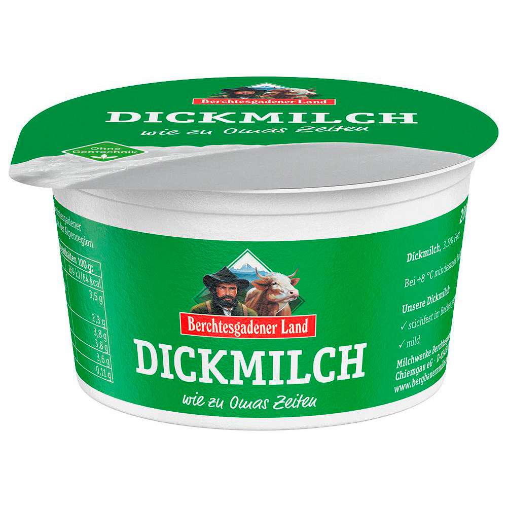 Produktabbildung Berchtesgadener Land Dickmilch, 3,5% Fett