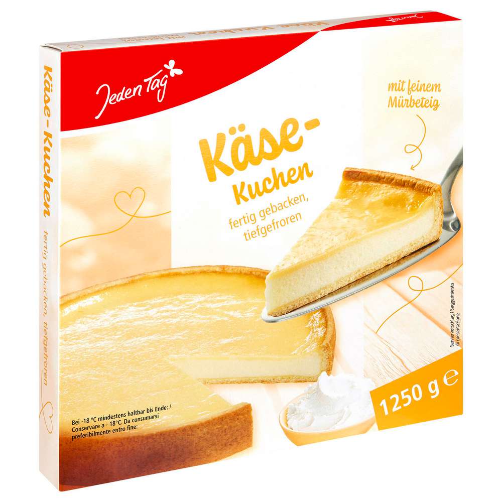 Produktabbildung Jeden Tag Käsekuchen, tiefgekühlt