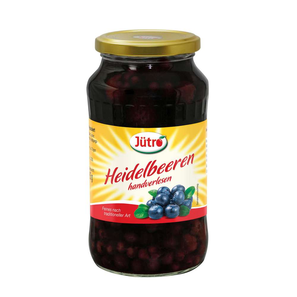 Produktabbildung Jütro Waldheidelbeeren, leicht gezuckert