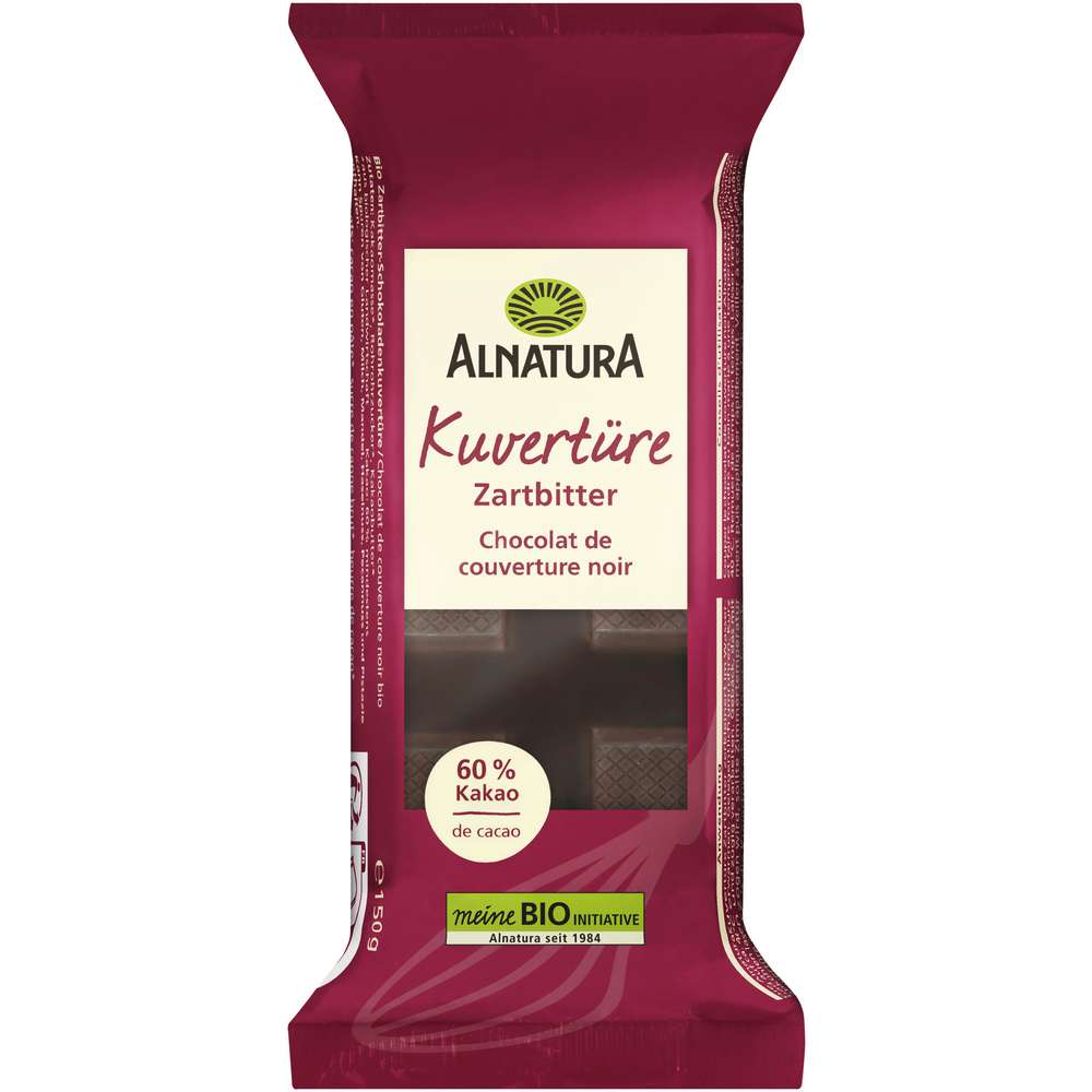 Produktabbildung Alnatura Kuvertüre, zartbitter