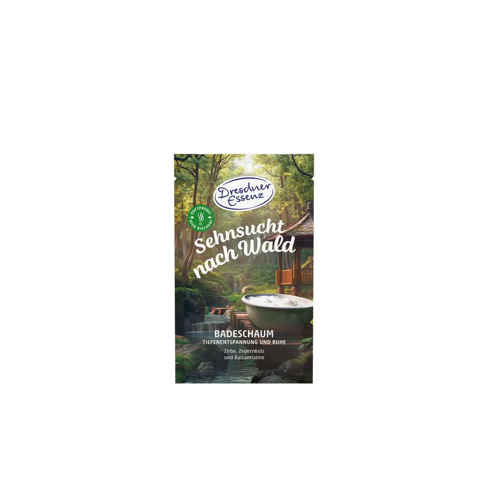 Produktabbildung Dresdner Essenz Badeschaum Sehnsucht nach Wald, Zirbe/Zedernholz/Balsamtanne