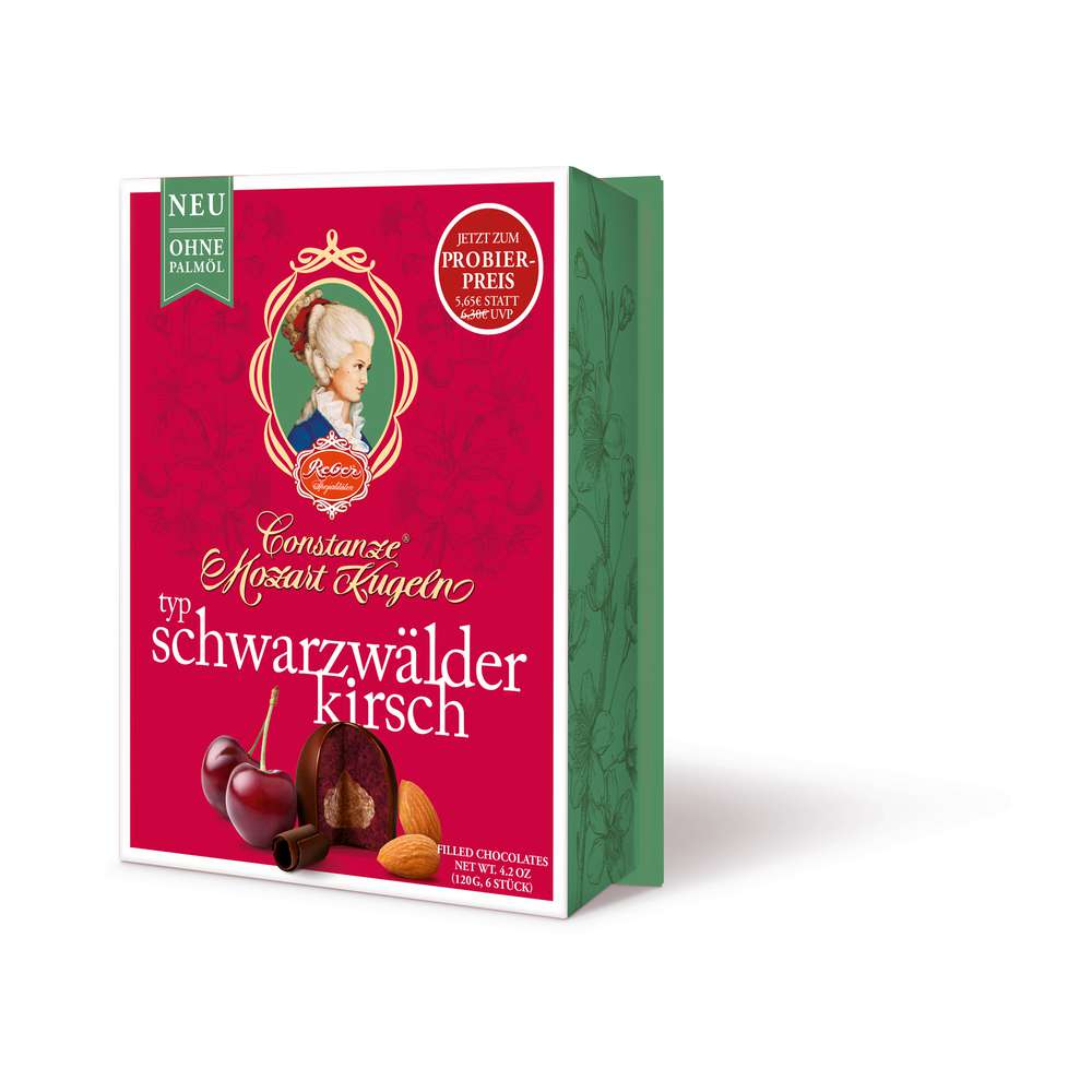 Produktabbildung Reber Pralinen Mozartkugeln, Schwarzwälder-Kirsch