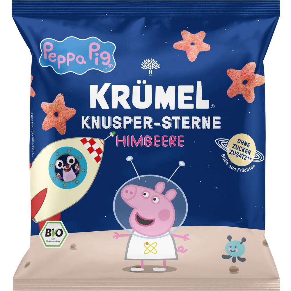 Produktabbildung Krümel Peppa Pig Knuspersterne, Himbeere