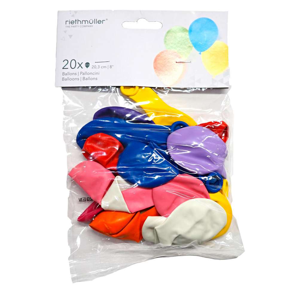 Produktabbildung Riethmüller Latexballons, sortiert