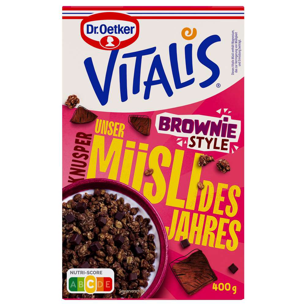 Produktabbildung Dr. Oetker Vitalis Knusper Müsli Brownie Style