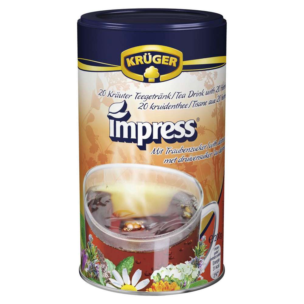 Produktabbildung Krüger Instant Kräuter-Tee impress, mit 20 Kräutern