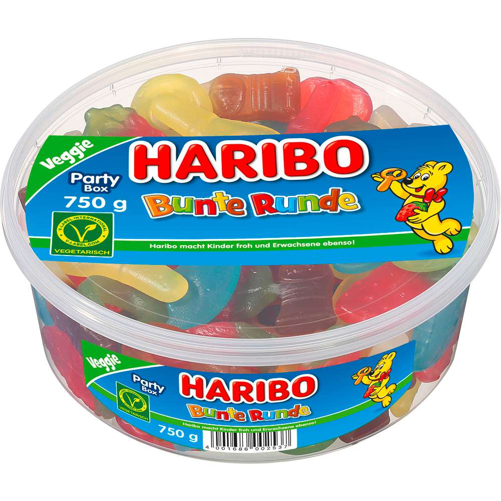 Produktabbildung Haribo Fruchtgummi, Bunte Runde