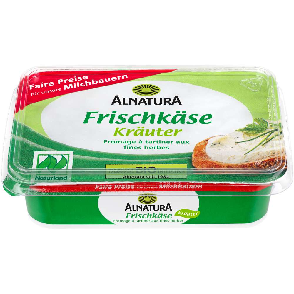Produktabbildung Alnatura Bio-Frischkäse der Sahnige/Kräuter