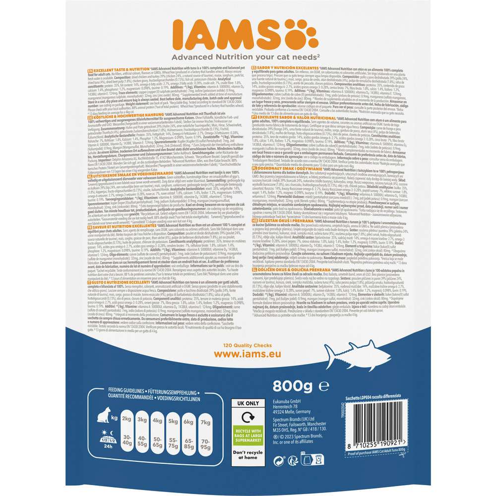 Produktabbildung IAMS Katzen-Trockenfutter Vital, mit Thunfisch
