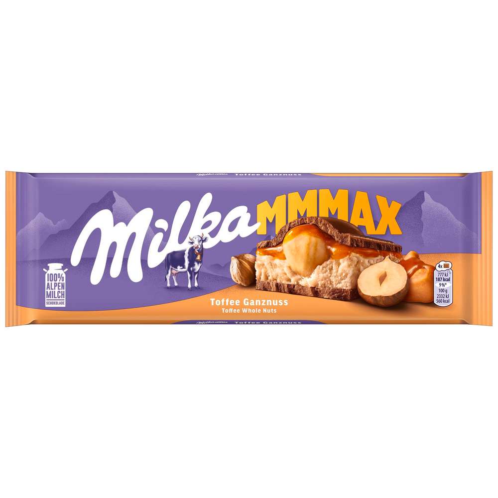 Produktabbildung Milka Tafelschokolade, Toffee-Ganznuss