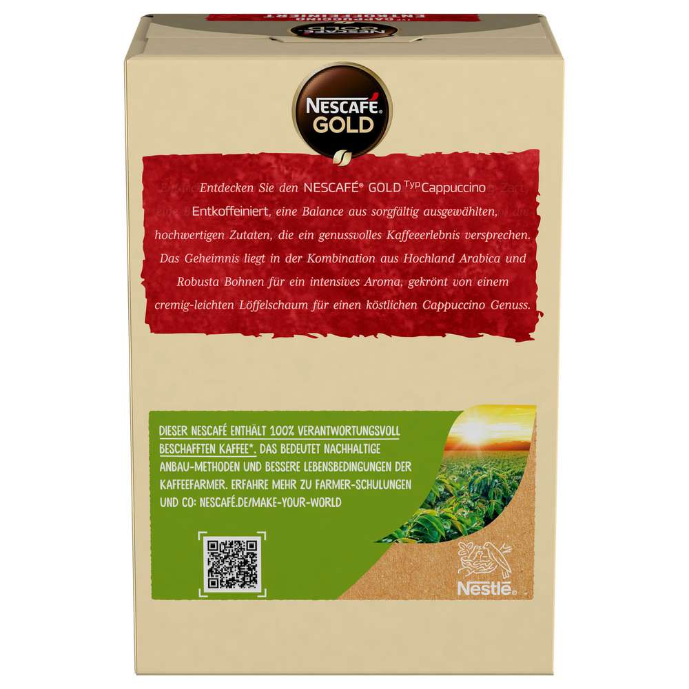 Produktabbildung Nescafe Instant-Cappuccino Gold, entkoffeiniert
