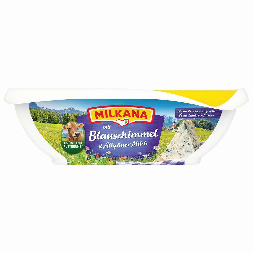 Produktabbildung Milkana Schmelzkäse Blauschimmel