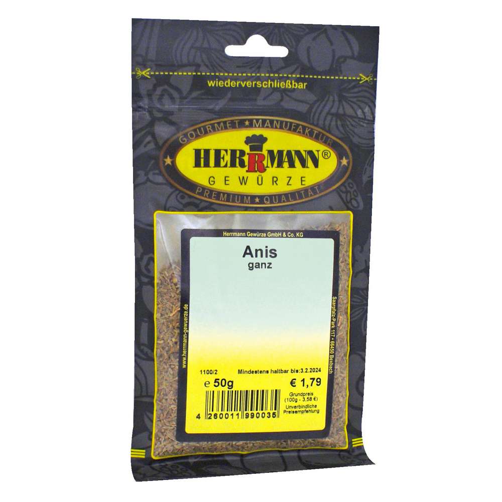 Produktabbildung Herrmann Gewürze Anis ganz