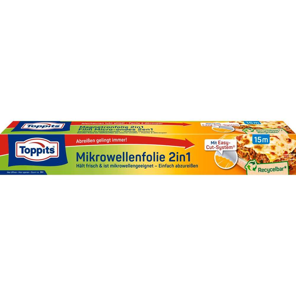 Produktabbildung Toppits Mikrowellen-Frischhalte-Folie, 15m x 32,5cm