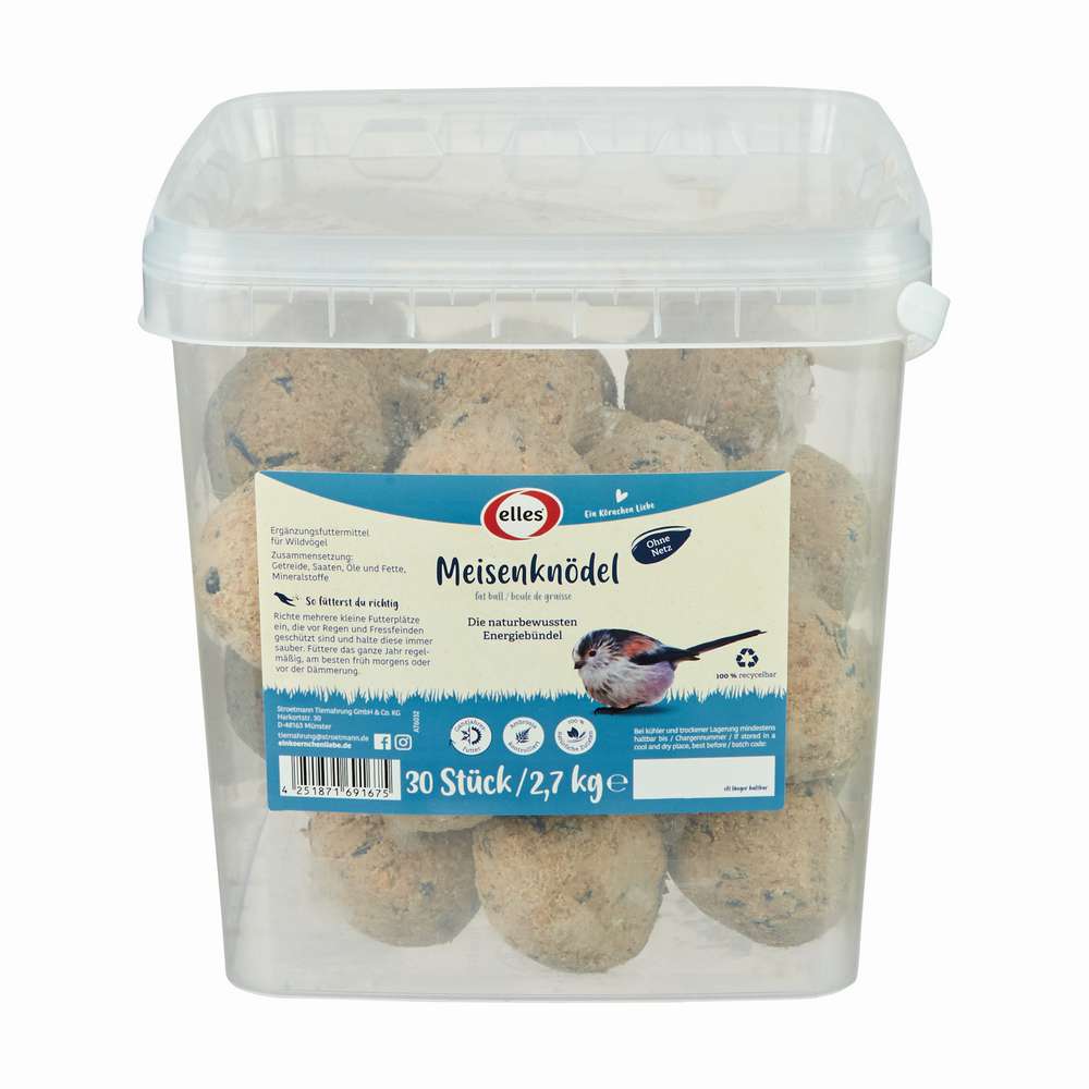 Produktabbildung elles Vogelfutter Meisenknödel ohne Netz