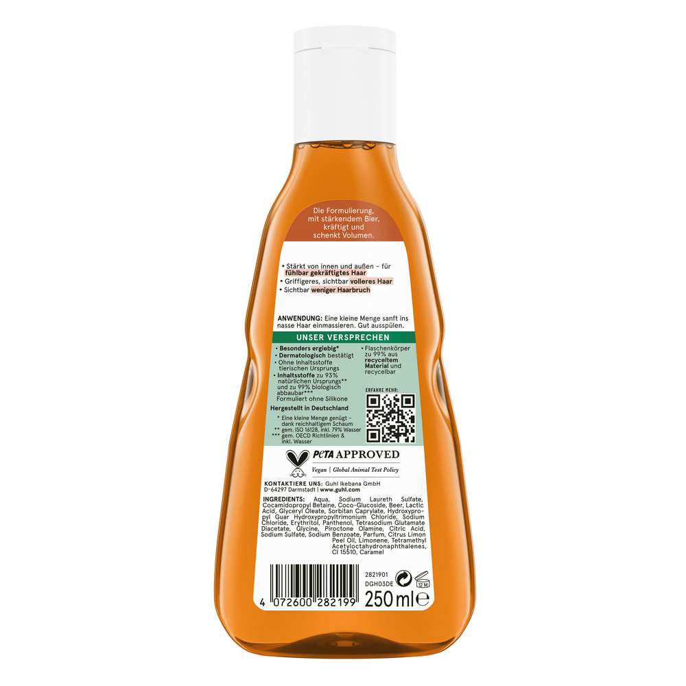 Produktabbildung Guhl Shampoo Intensivkräftigung, Bier