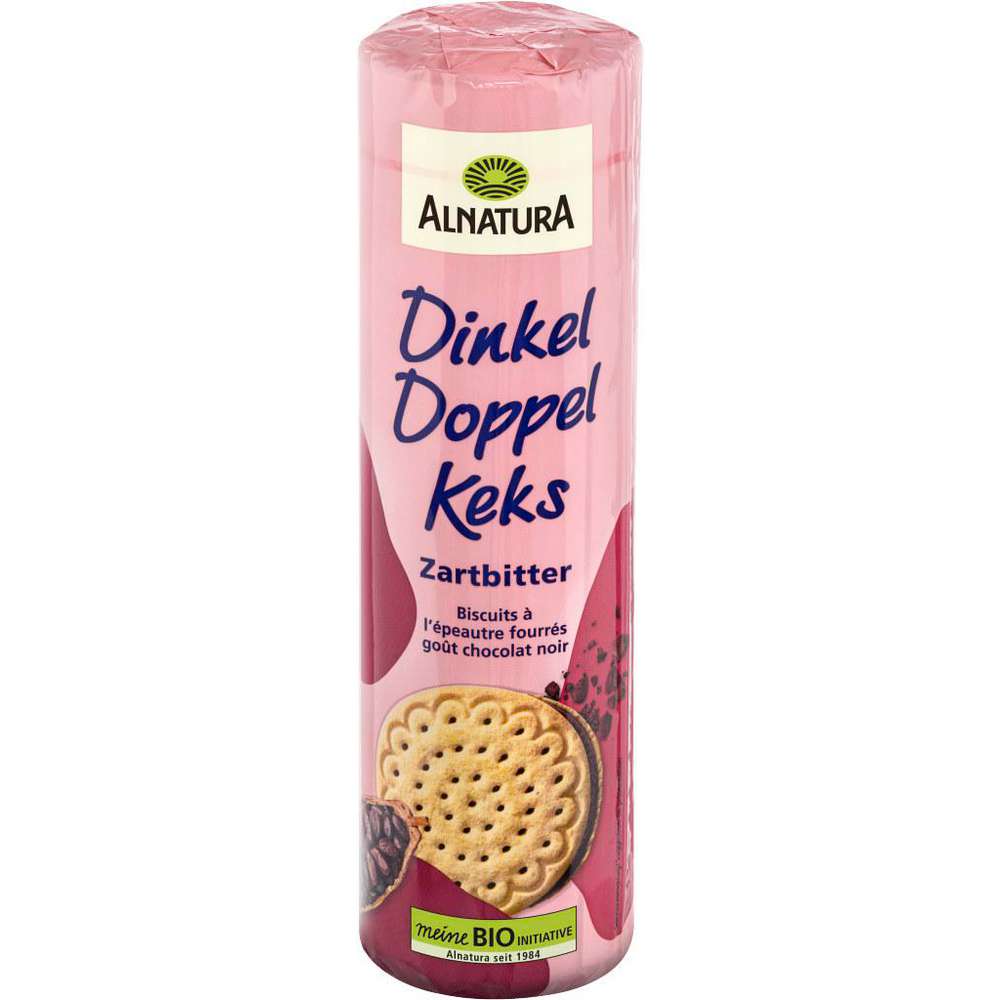 Produktabbildung Alnatura Bio Dinkel Doppelkekse, Zartbitter