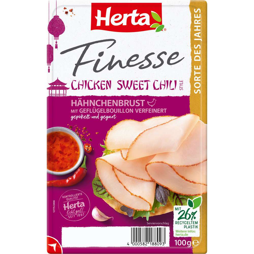 Produktabbildung Herta Hähnchen Aufschnitt Sweet Chili Style