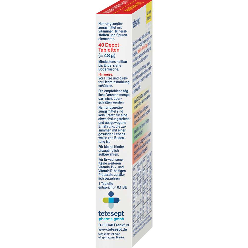 Produktabbildung tetesept Langzeit-Vitamin-Komplex, A-Z Depot