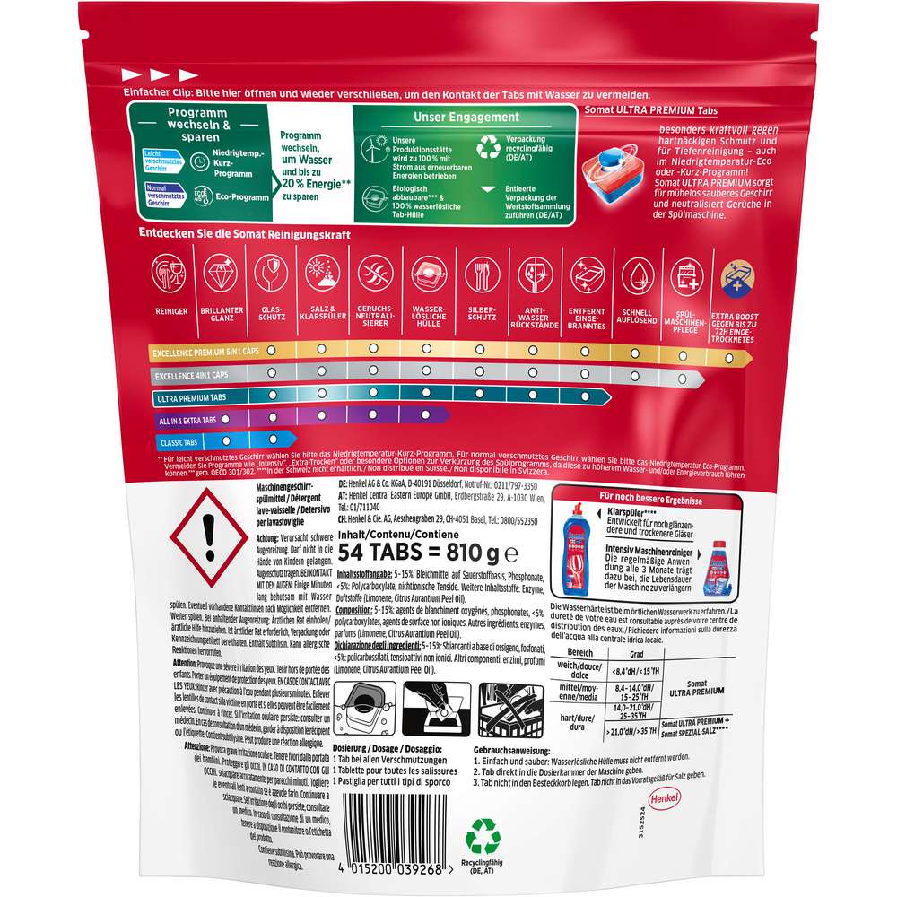 Produktabbildung Somat Spülmaschinen-Tabs XXL Ultra Premium