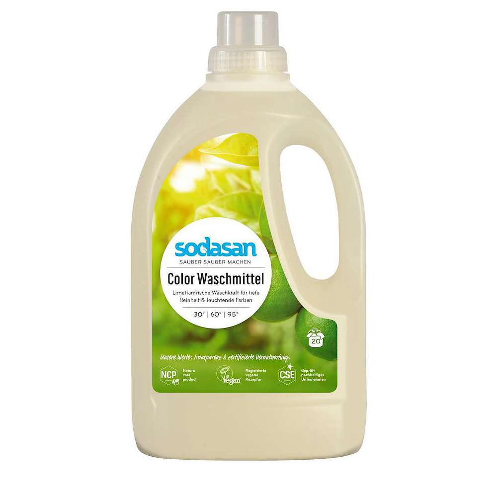 Produktabbildung sodasan Color-Waschmittel flüssig, Limette