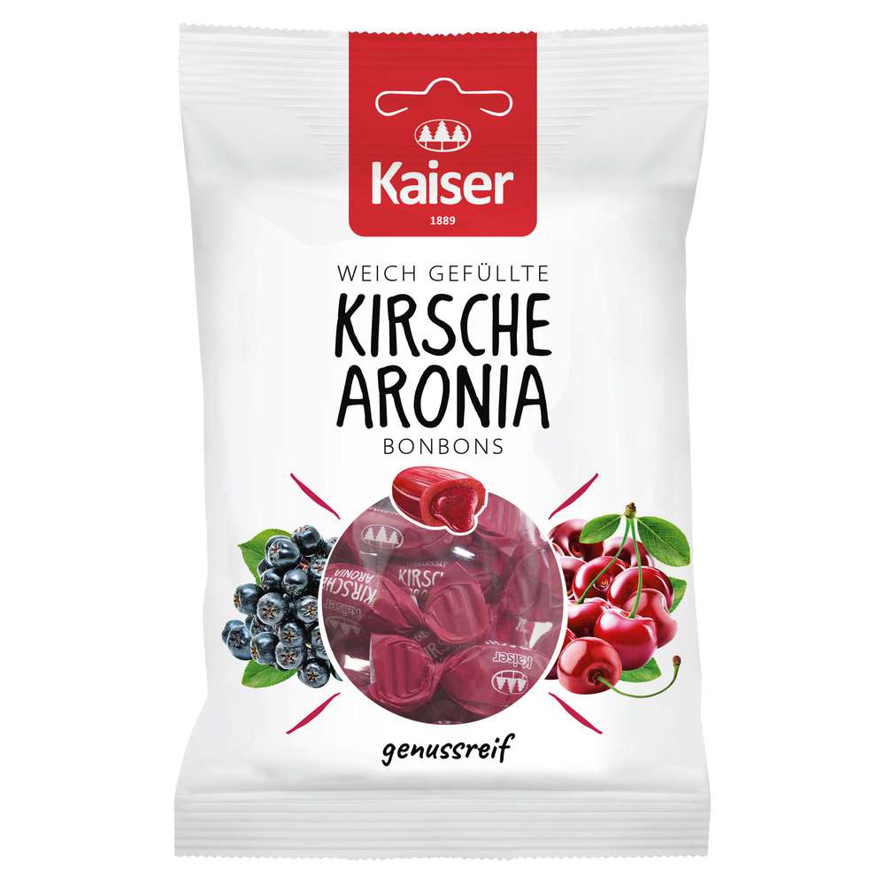 Produktabbildung Kaiser Bonbons gefüllt, Kirsche Aronia