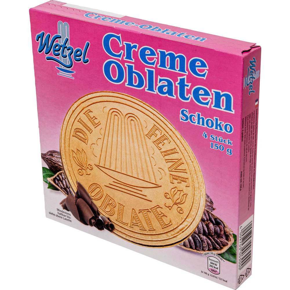 Produktabbildung Wetzel Oblaten, Schokocreme