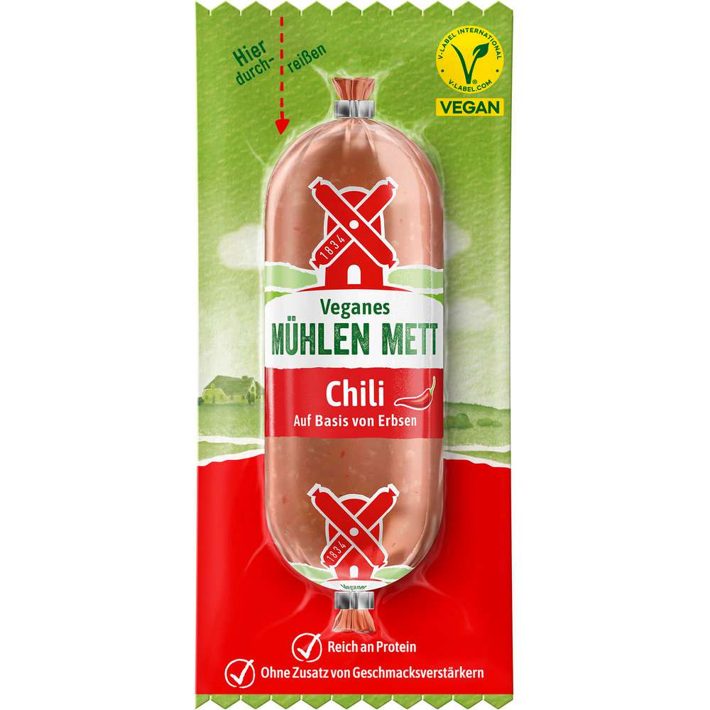 Produktabbildung Rügenwalder Mühle Veganes Mühlen Mett, Chili