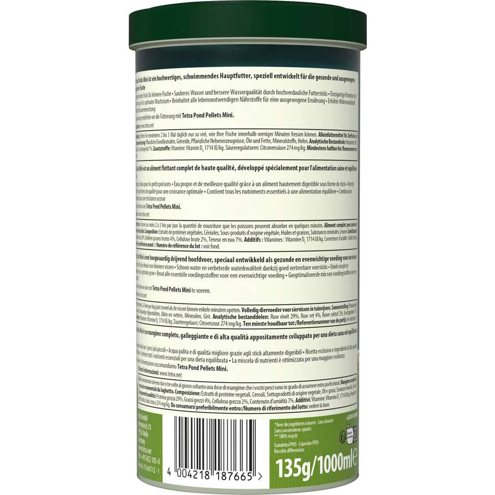 Produktabbildung Tetra Fisch-Futter Pond Sticks Mini