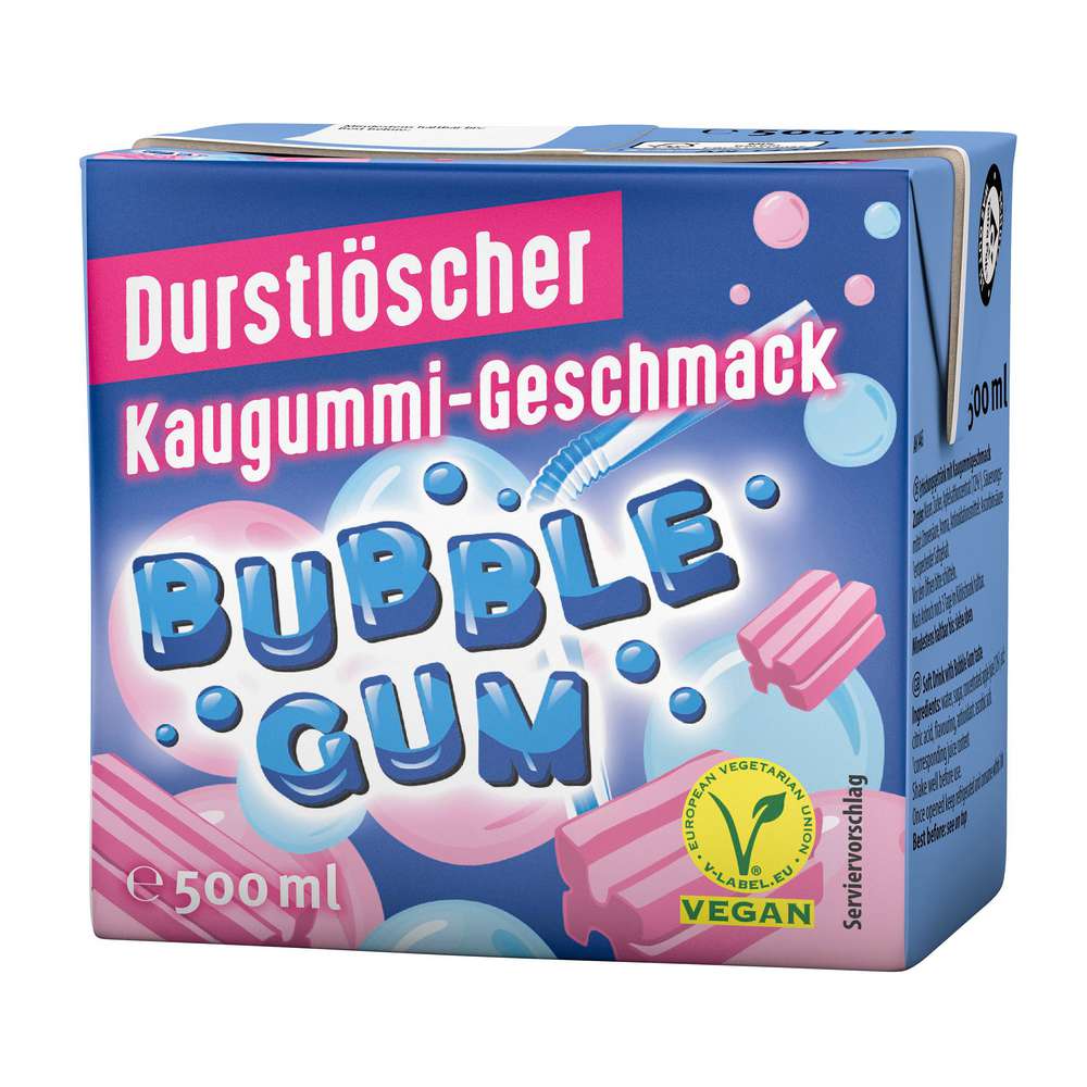 Produktabbildung Durstlöscher Kaugummi Geschmack, Bubble Gum