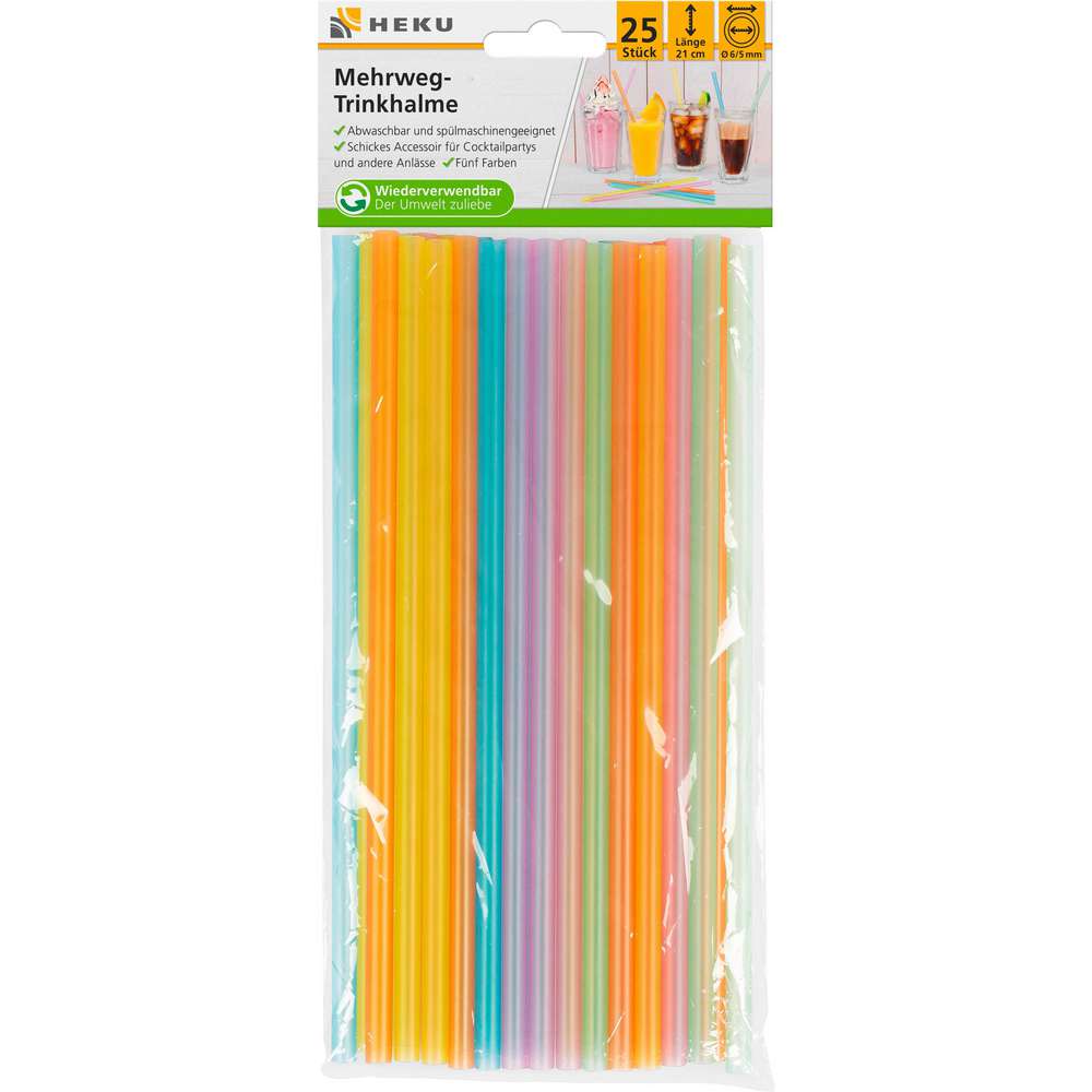 Produktabbildung  Mehrweg-Trinkhalme,Ø 0,6cm