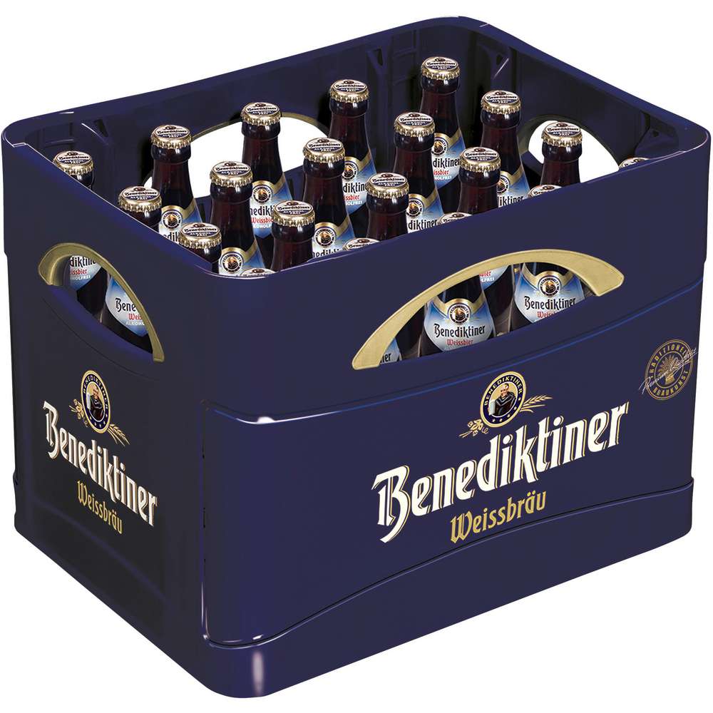 Produktabbildung Benediktiner Weißbier, alkoholfrei (20x 0,500 Liter)