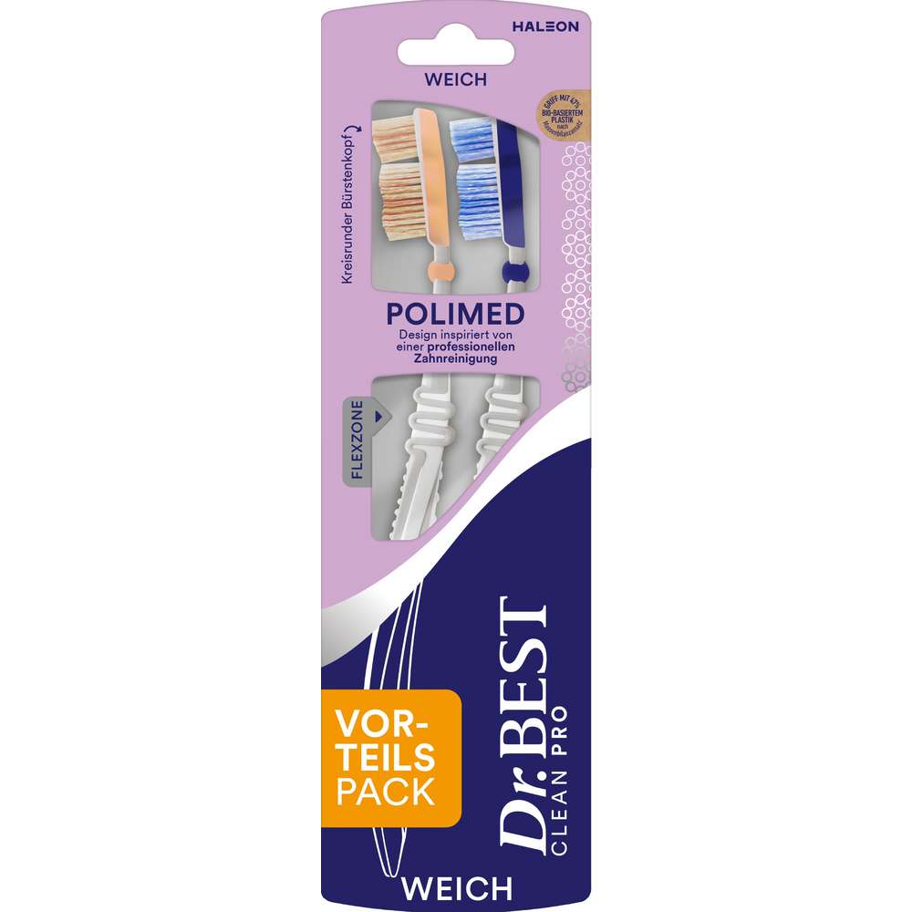 Produktabbildung Dr.Best Zahnbürste Polimed weich