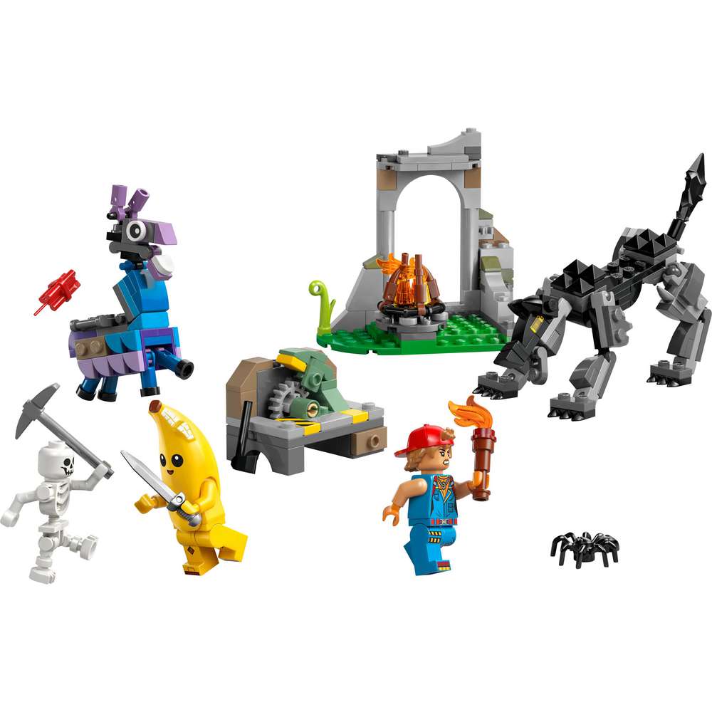 Produktabbildung Lego LEGO Fortnite Das Lager von Schali und der Zündkerzenkünstlerin 77075