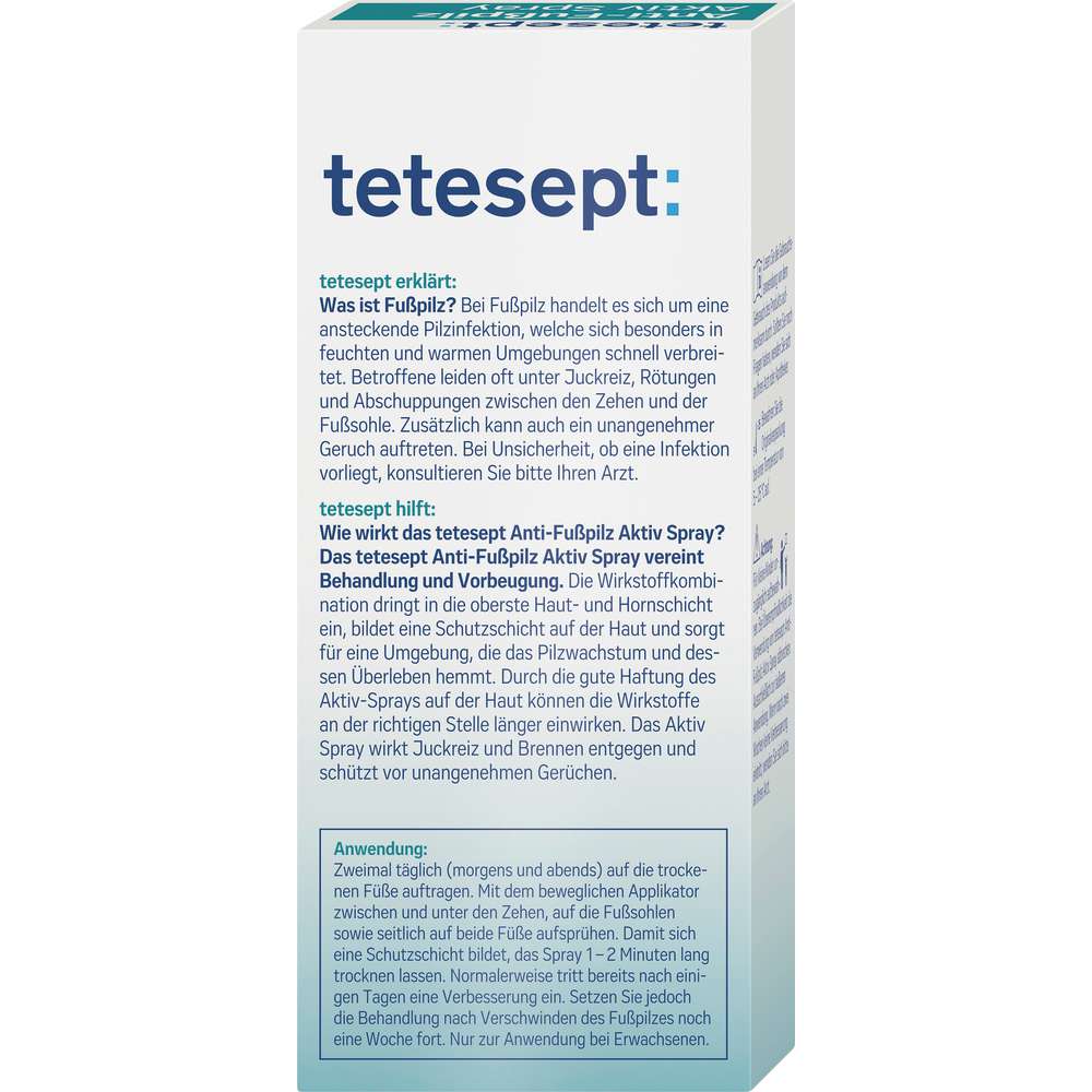 Produktabbildung tetesept Anti-Fußpilz Aktiv Spray