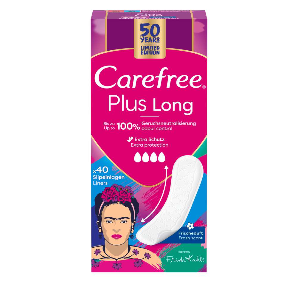 Produktabbildung Carefree Slipeinlagen Plus Long, Frischeduft, 40er