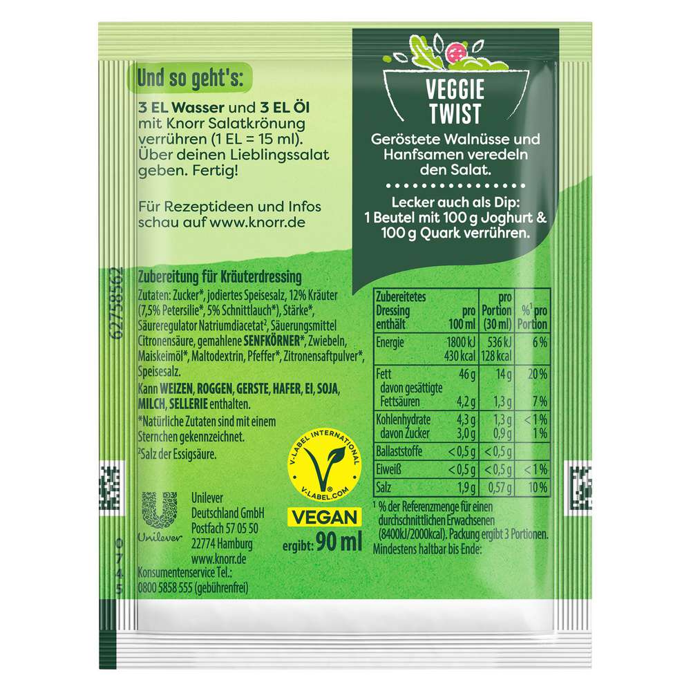 Produktabbildung Knorr Salat Krönung, Gartenkräuter