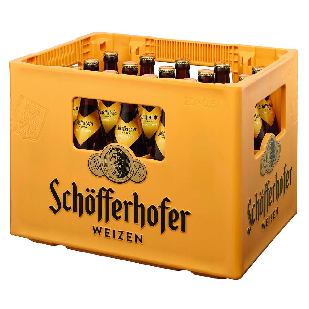 Produktabbildung Schöfferhofer Weißbier, naturtrüb, 5 % (20x 0,500 Liter)