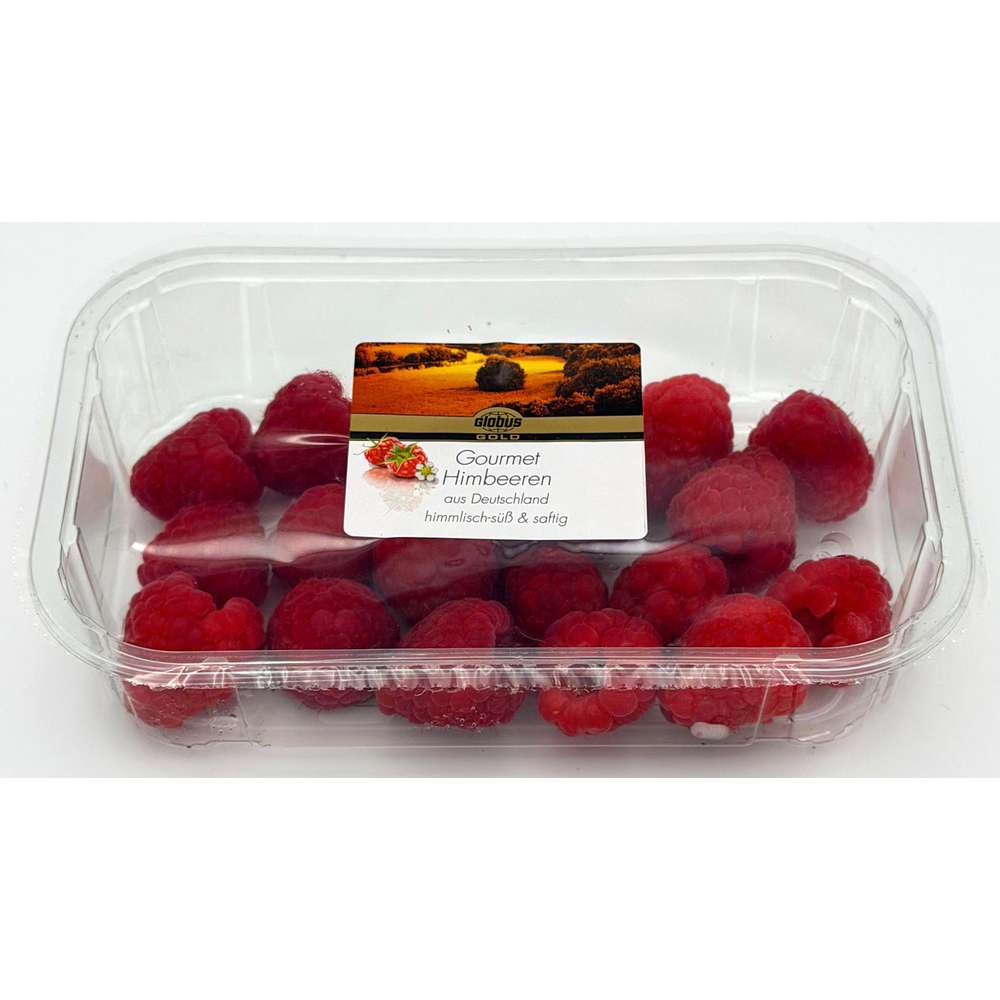 Produktabbildung GLOBUS Gold Himbeeren 140 g Schale