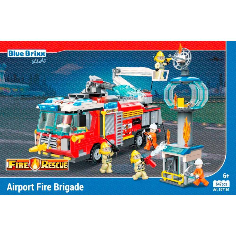 Produktabbildung Blue Brixx 107161 - Stadtfeuerwehr Flughafenfeuerwehr
