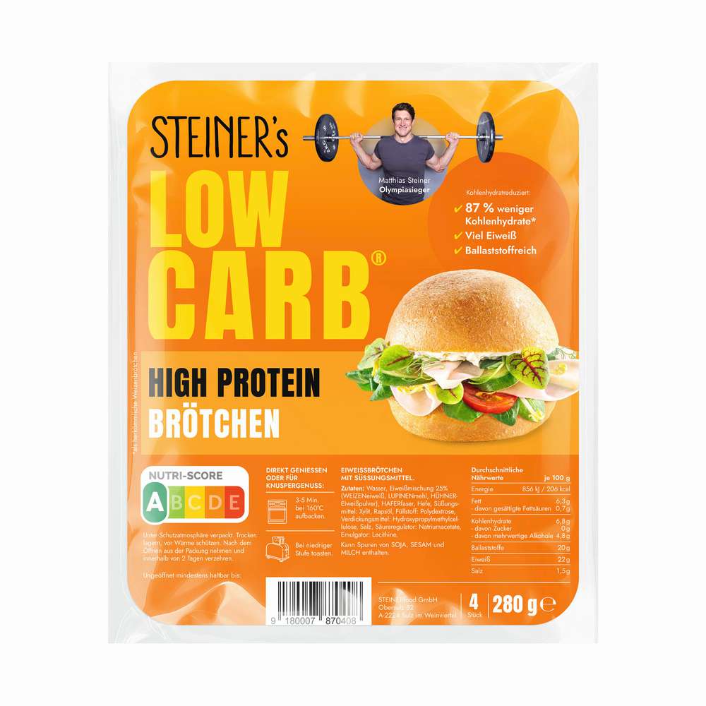 Produktabbildung Steiner Brötchen, High Protein