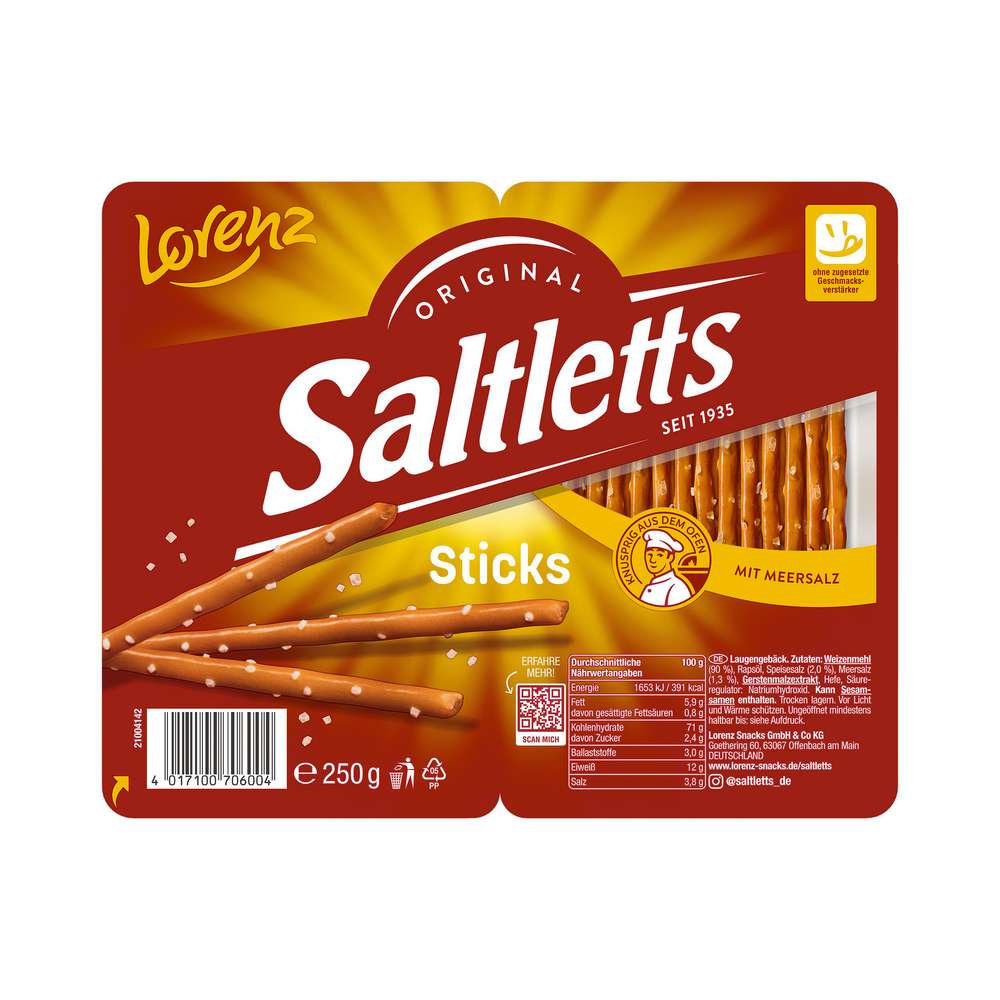 Produktabbildung Saltletts Salzstangen, Classic