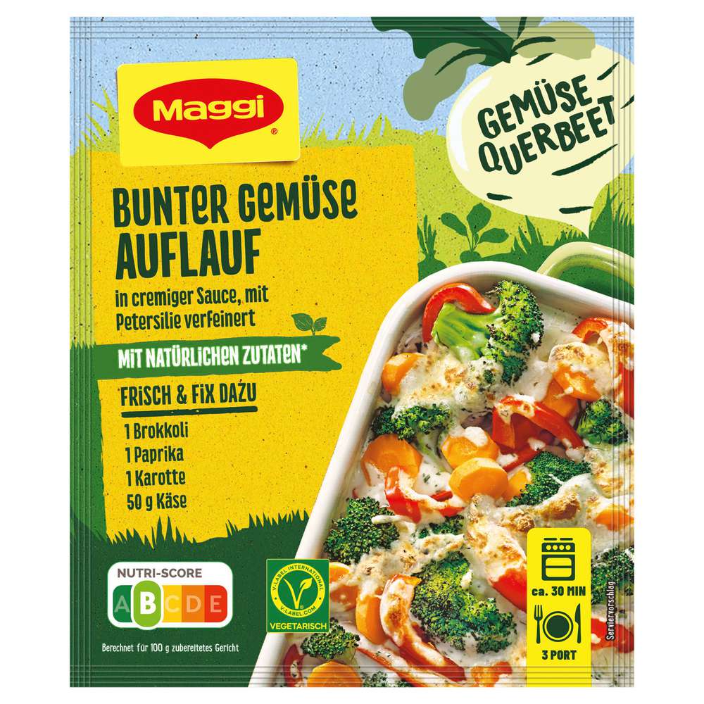 Produktabbildung Maggi Fix-Würzmischung, Bunter Gemüse-Auflauf