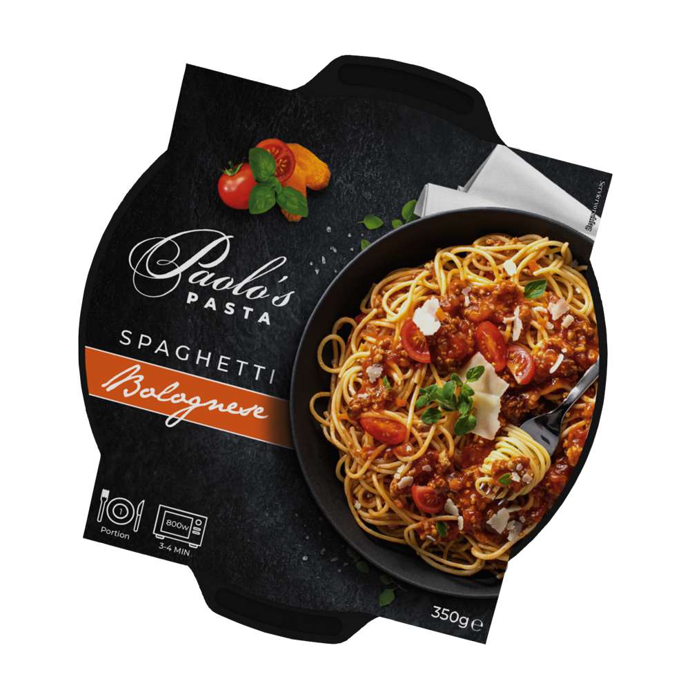 Produktabbildung Paolos Pasta Fertiggericht Spaghetti Bolognese