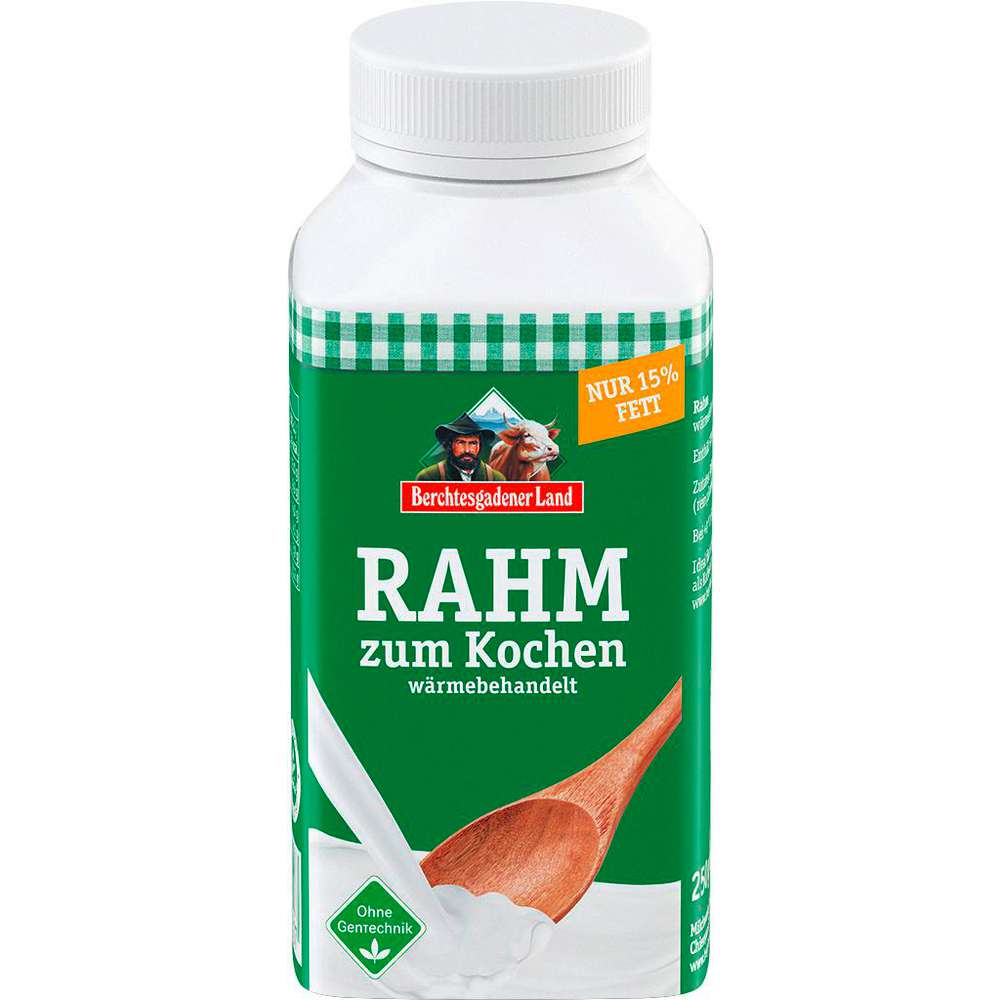 Produktabbildung Berchtesgadener Land Rahm zum Kochen, 15% Fett