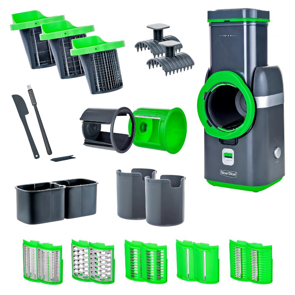 Produktabbildung keine Marke Elektrische Multireibe Nicer Dicer, 25-teiliges Set