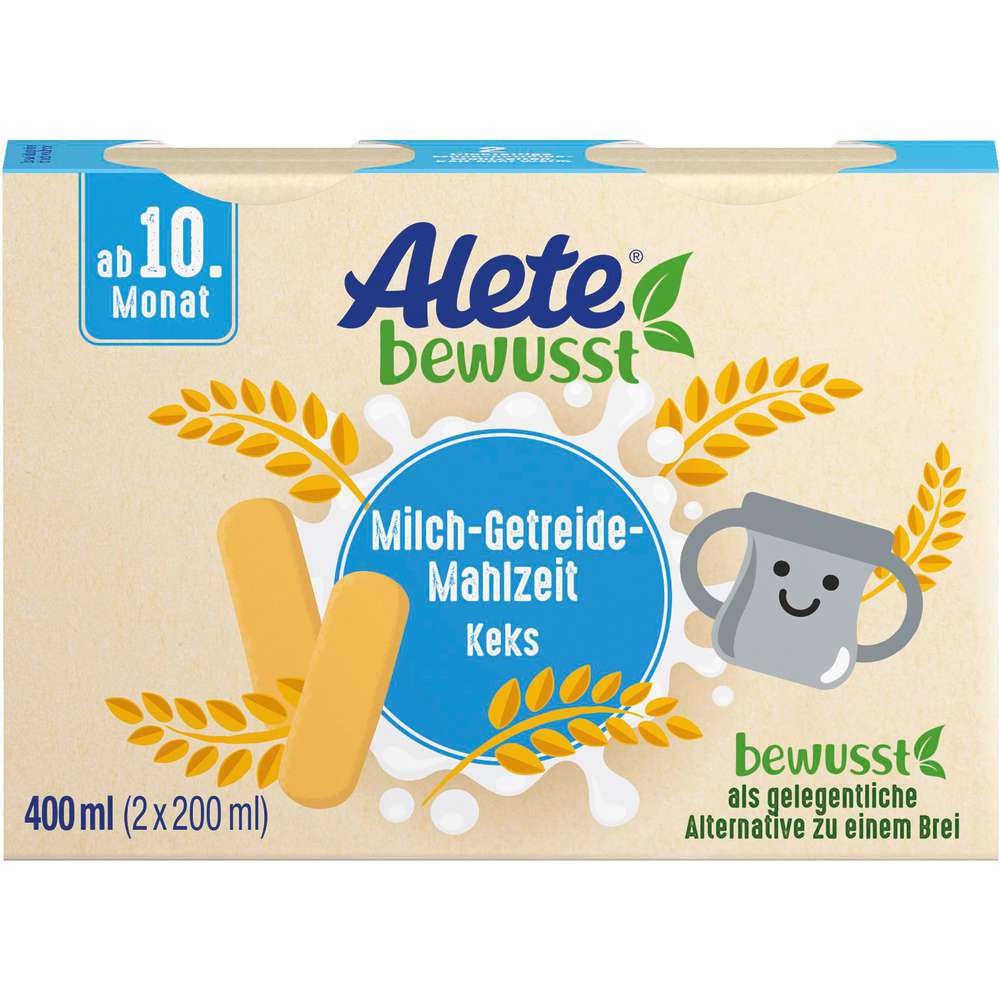 Produktabbildung Alete Milch-Getreide-Mahlzeit, Keks