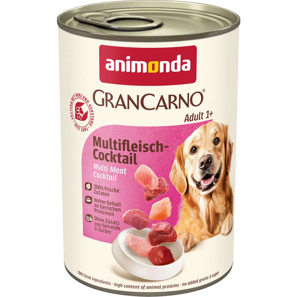 Produktabbildung Gran Crano Hunde-Nassfutter Adult, Multifleisch-Cocktail