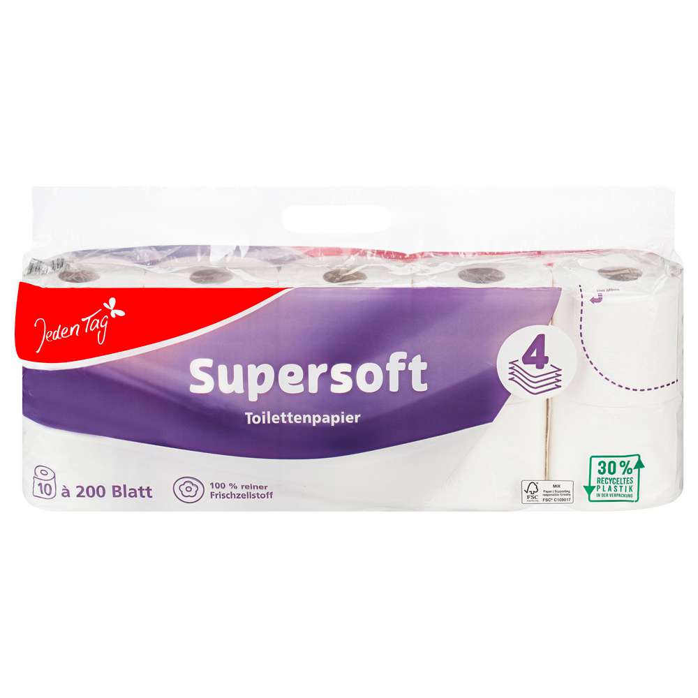 Produktabbildung Jeden Tag Toilettenpapier Premium 4-lagig